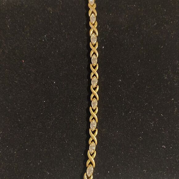 Italy .925 Open Links with Spacers Bracelet - Picture 2 of 9